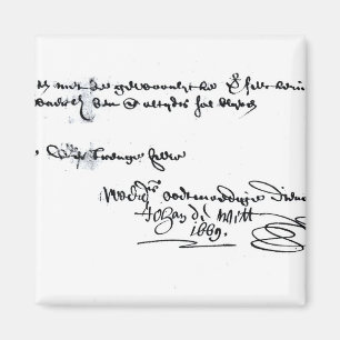 Signature of Johan de Witt Magnet