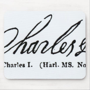 Signature of King Charles I Mouse Pad