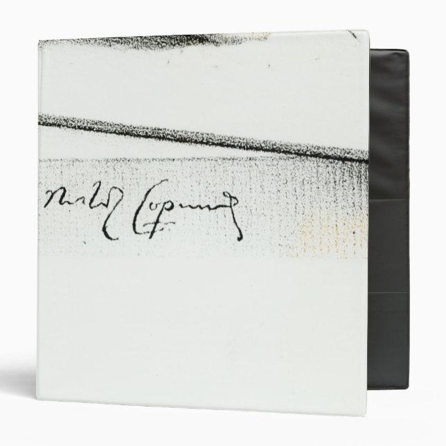 Signature of Nicolaus Copernicus Binder (Front/Inside)