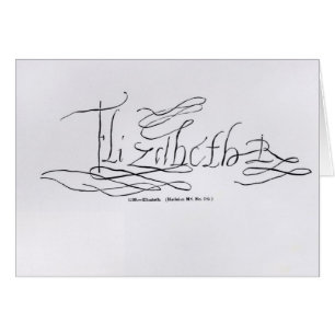Signature of Queen Elizabeth I