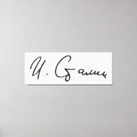 Signature of Soviet Union Premier Joseph Stalin