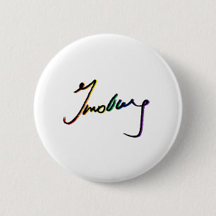 Signature Ruth Bader Ginsburg Pride Rainbow - LGBT 2 Inch Round Button