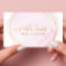 Signature Script Blush Pink Watercolor Gold Circle