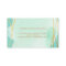 Signature Script Watercolor Aqua Gold Geometric