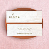 Signature Script White Wood Earring Display Mini B