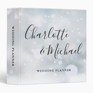 Signature Script Winter Frost Wedding Planner Binder