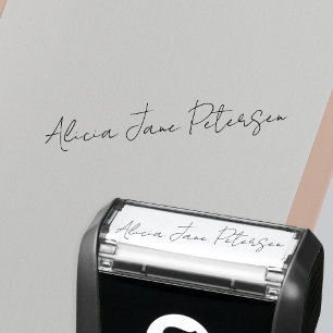 Signature script your name personalized self-inking stamp