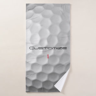 Signature Series 1 Personalized Golf Ball Gifts Bath Towel