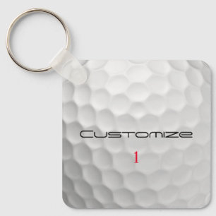 Signature Series 1 Personalized Golf Ball Gifts Keychain