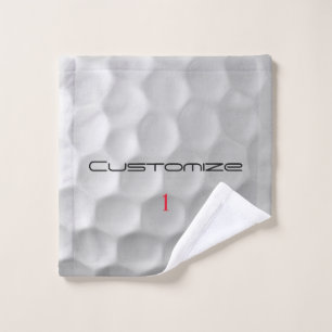 Signature Series 1 Personalized Golf Ball Gifts Wash Cloth