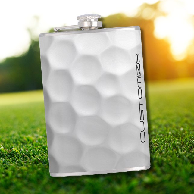 Signature Series Personalized Golf Ball Gifts Hip Flask (Creator Uploaded)
