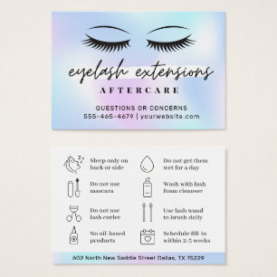 Signature UV Gloss Holographic Lash Carte de soins