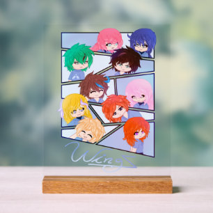 SIGNE ACrylique À Caractères Multiples Wingz