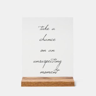 Signe Acrylique Chance