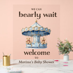 SIGNE ACrylique de bienvenue du Baby shower pour g