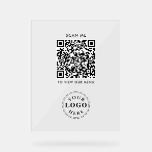 Signe acrylique de code QR - Menu Récupération mod