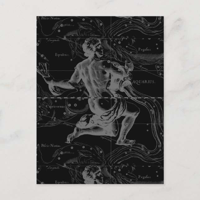 Signe Aquarius Carte de la constellation par Hevel (Devant)