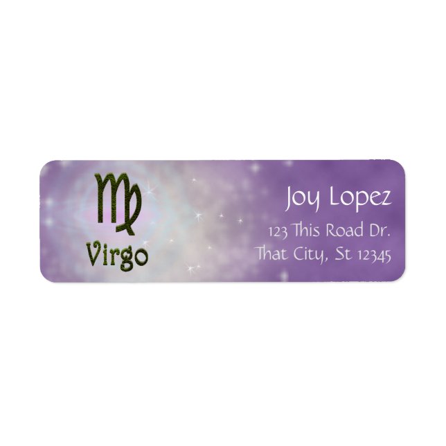 Signe astrologique Virgo Zodiac couleur Pick (Devant)