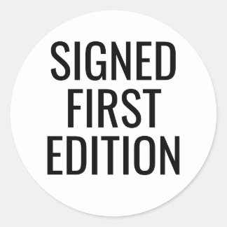 SIGNÉ autocollants de la première édition pour liv