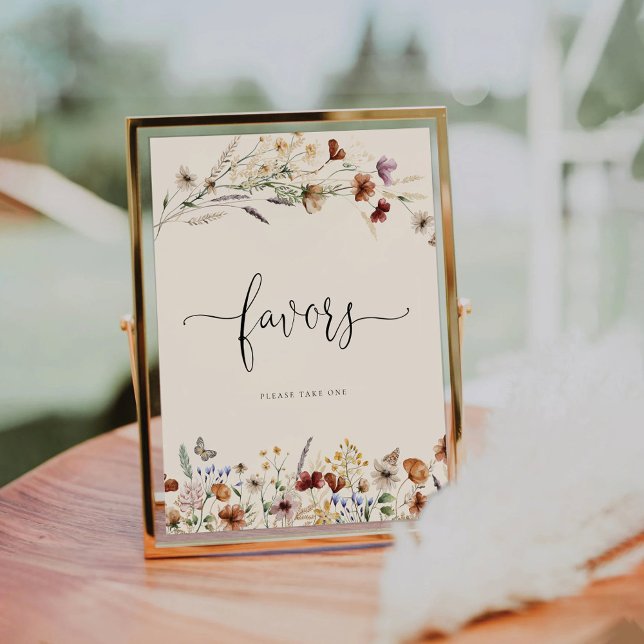 Signe Boho Tiny Fleur sauvage Faveurs (Créateur téléchargé)