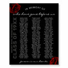 Signe commémoratif de réunion de classe à la mémoi