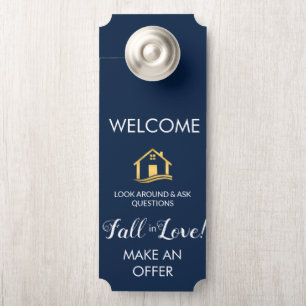 signe d'accueil en SIGNE IMMOBILIER, affichette de