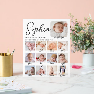 signe d'anniversaire, premier bébé imprimable