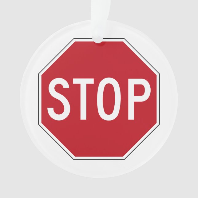 Signe d'arrêt des Etats-Unis (devant)