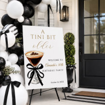 Signe de bienvenue élégant pour un anniversaire un