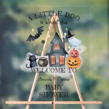 Signe de bienvenue pour Baby Shower Halloween Litt