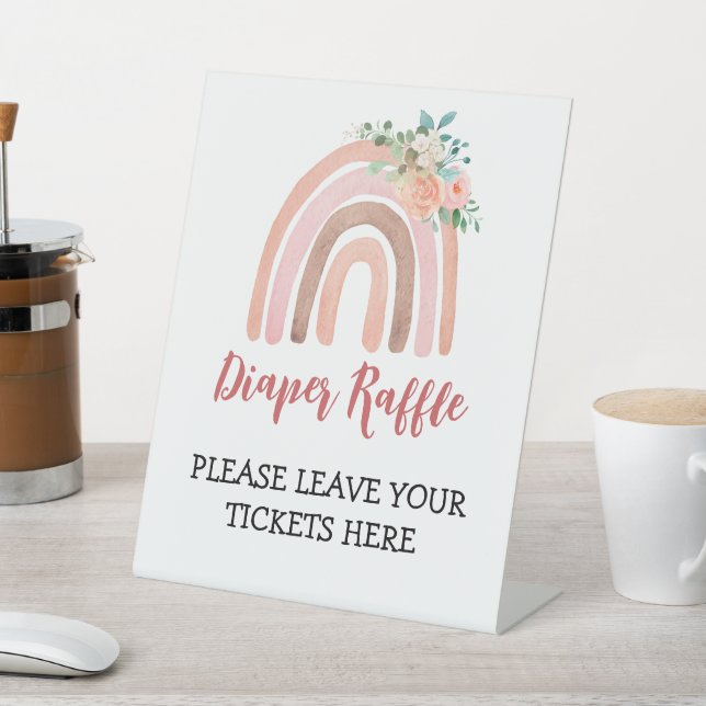 Signe de caleçon Boho Baby shower arc-en-ciel (In SItu)