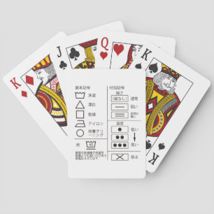 Signe de cartes à jouer d'indication de blanchisse