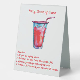 Signe de cocktail automatique Shirley Temple Twist