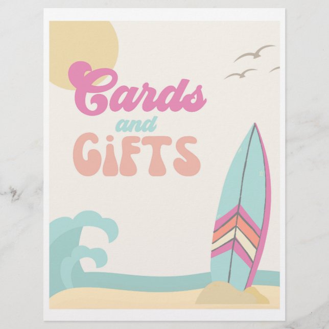 SIGNE DE LA PARTIE DE SURF | Cartes + Symbole Cade (Devant)