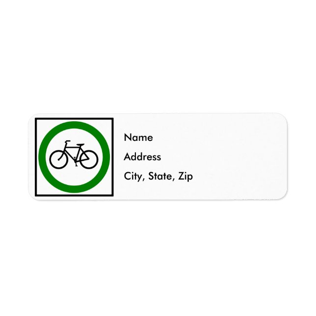 SIGNE DE LA ROUTE DE VÉLO (Devant)