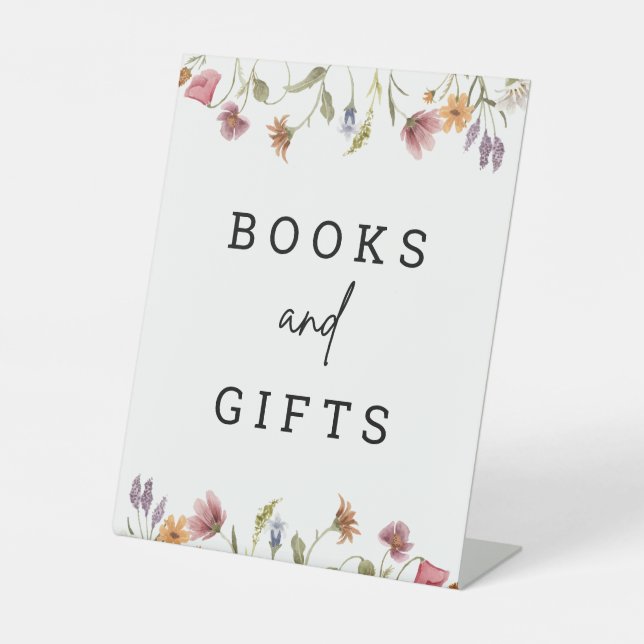 Signe de la table des livres et des cadeaux Fleurs (Recto)