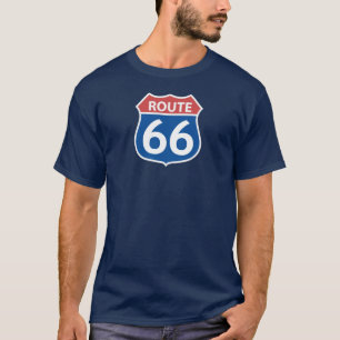 SIGNE de l'ITINÉRAIRE 66 des hommes ROUGE, T-shirt