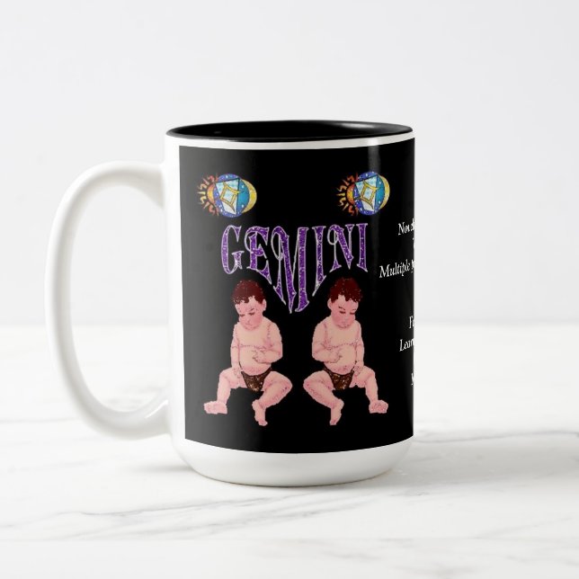 SIGNE DE NAISSANCE GEMini Zodiac Mug (Gauche)