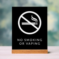 Signe de non-fumeurs ou de non-fumeurs