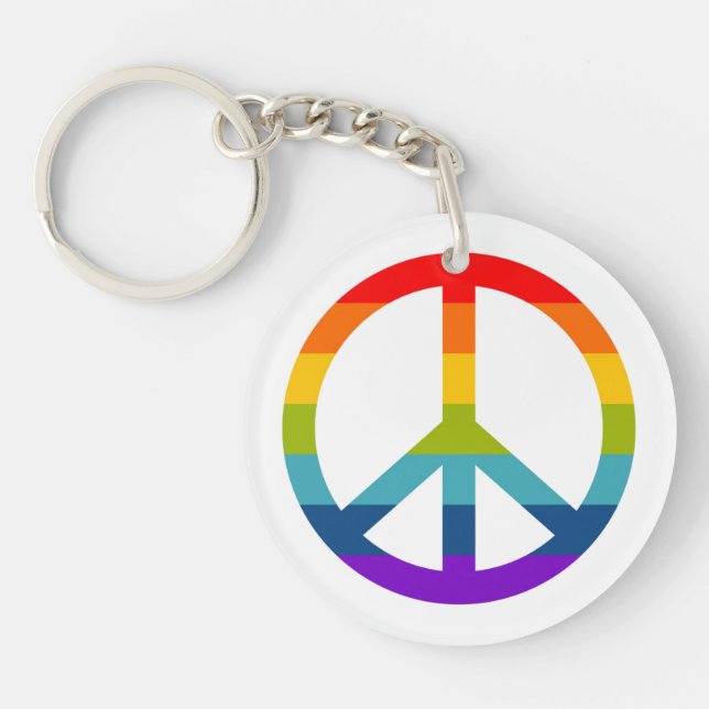 Signe de paix arc-en-ciel (Devant)