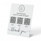 SIGNE DE PIÈCE D'ENTREPRISE QR Code-barres Paiemen