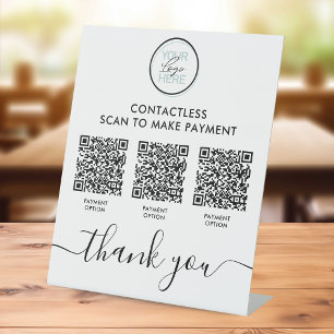 SIGNE DE PIÈCE D'ENTREPRISE QR Code-barres Paiemen
