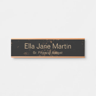 Signe de porte en plaque de nom du mur