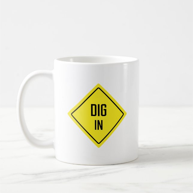 SIGNE DE ROUTE À PIED | Mug classique (Gauche)