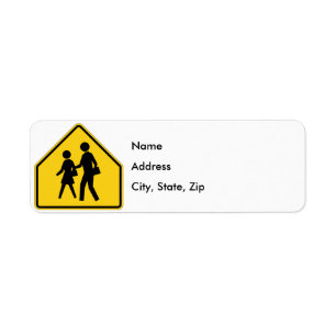 Signe de route de zone d'école
