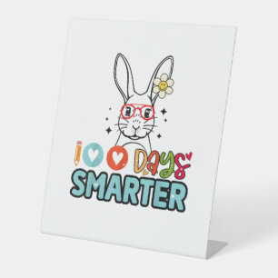 Signe De Table 100 Jours Filles Plus Intelligentes Mignonne Lapin