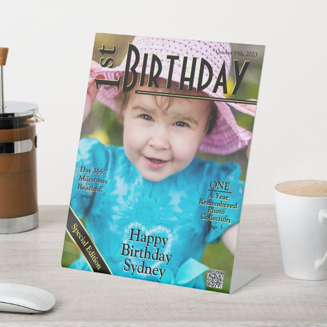 Signe De Table 1er Anniversaire Couverture du magazine Faux (In SItu)