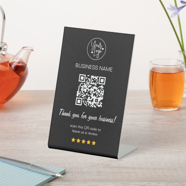 Signe De Table 5 étoiles critique QR Code Avis professionnels Noi (In SItu)