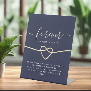 Signe De Table À jamais dans nos cœurs