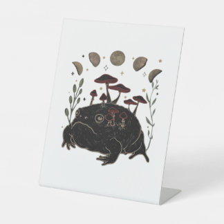 Signe De Table Academia Moon Witchy Goblincore Aesthetic Frog Cla